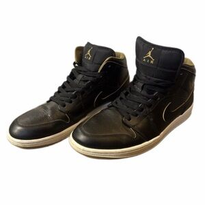 Air Jordan 1 Mid Black Gold Men’s Size 12